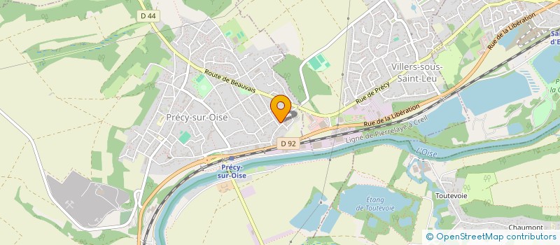 localisation de l'entreprise PLUMES & CO  PRECY-SUR-OISE