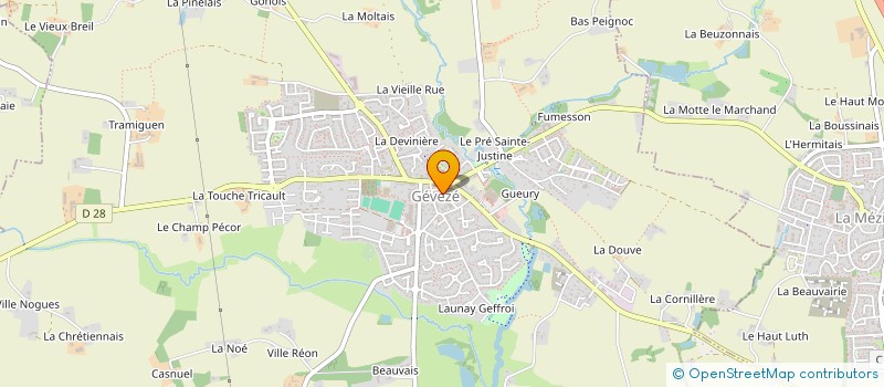 localisation de l'entreprise PLUMES DE GEVEZE  GEVEZE