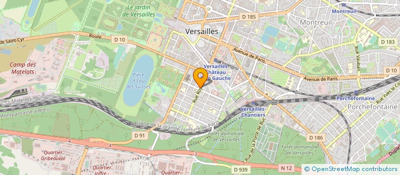 localisation de l'entreprise PLUMES ET ETOILES à VERSAILLES