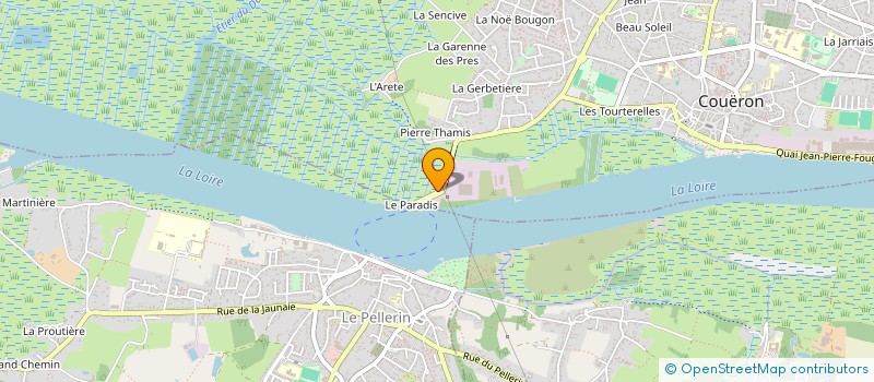 localisation de l'entreprise PLUMES & ORGANDI à COUERON