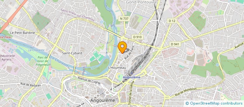 localisation de l'entreprise '' PLUMFOOT ACADEMIE '' à ANGOULEME