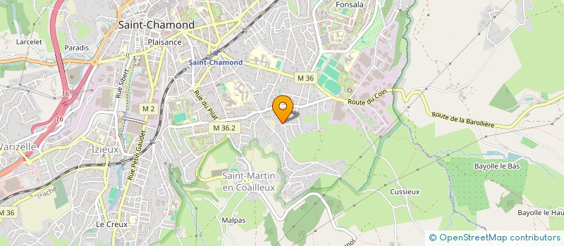 localisation de l'entreprise PLUMISIS FILMS  SAINT-CHAMOND