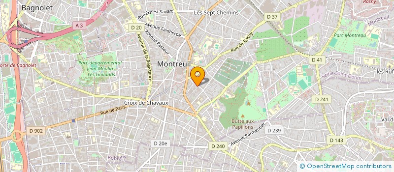 localisation de l'entreprise PLUMM  MONTREUIL
