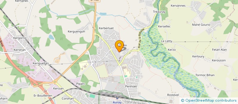 localisation de l'entreprise PLUNIAN MACONNERIE  BRECH