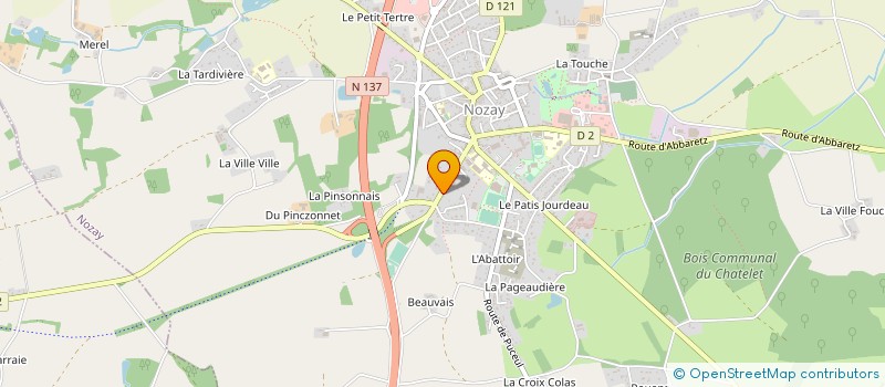 localisation de l'entreprise PLUR'ELEC à NOZAY