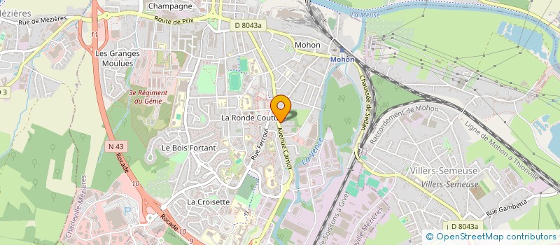 localisation de l'entreprise PLURI-BATIMENT CONSTRUCTION  CHARLEVILLE MEZIERES