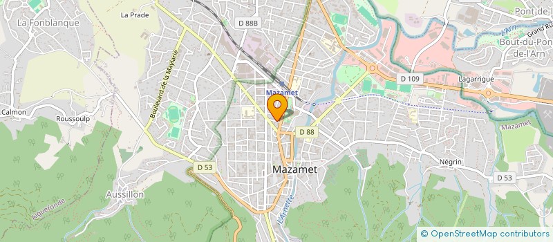 localisation de l'entreprise PLURI-CITES à MAZAMET
