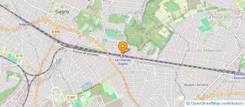 localisation de l'entreprise PLURI SERVICES à GAGNY