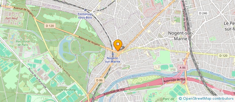 localisation de l'entreprise PLURIEL ASSURANCES à NOGENT-SUR-MARNE