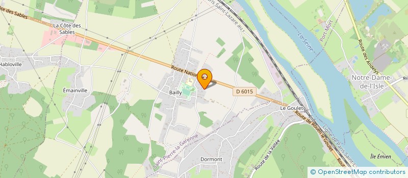 localisation de l'entreprise PLURIEL INFORMATIQUE  SAINT-PIERRE-LA-GARENNE