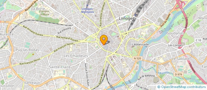 localisation de l'entreprise PLURIEL TRAITEUR à LIMOGES