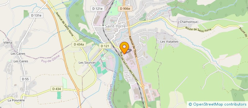 localisation de l'entreprise PLURIELLES ENTREPRISES à SAINT-YORRE
