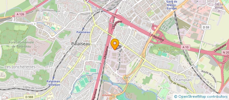 localisation de l'entreprise PLURITECH COUVERTURE  PALAISEAU