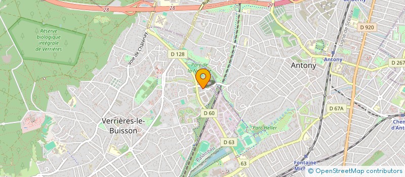 localisation de l'entreprise PLURITEK à VERRIERES-LE-BUISSON