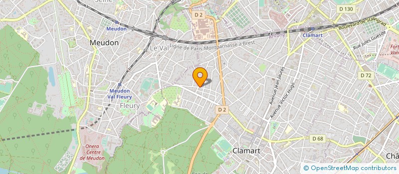 localisation de l'entreprise PLUS 2000 à CLAMART
