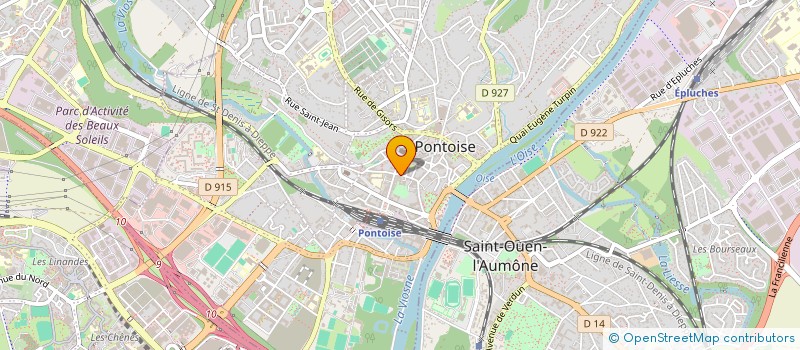 localisation de l'entreprise PLUS 21 à PONTOISE