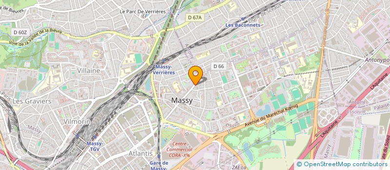 localisation de l'entreprise PLUS à MASSY