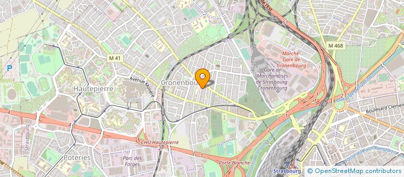 localisation de l'entreprise PLUS CONSTRUCTION à STRASBOURG