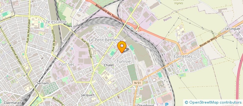 localisation de l'entreprise PLUS D'AFFAIRES  REIMS