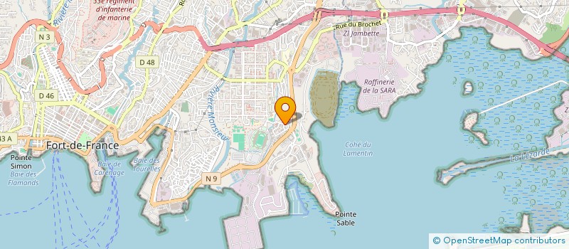 localisation de l'entreprise PLUS D'ENERGIE ANTILLES à FORT-DE-FRANCE