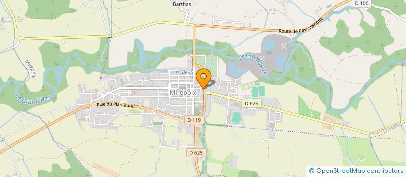 localisation de l'entreprise PLUS DE COURTS à MIREPOIX