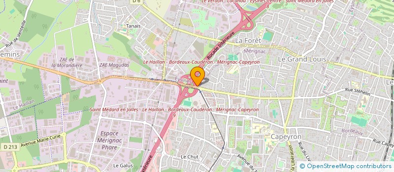localisation de l'entreprise PLUS DE LUMIERE à EYSINES