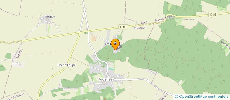 localisation de l'entreprise PLUS DE WEB  VIDELLES