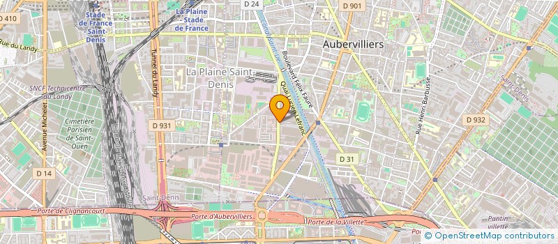 localisation de l'entreprise PLUS EN PLUS à AUBERVILLIERS