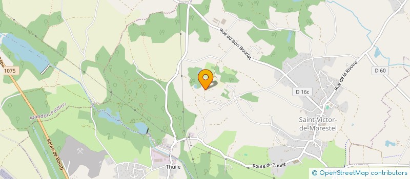 localisation de l'entreprise PLUS FORTS ENSEMBLE  SAINT-VICTOR-DE-MORESTEL