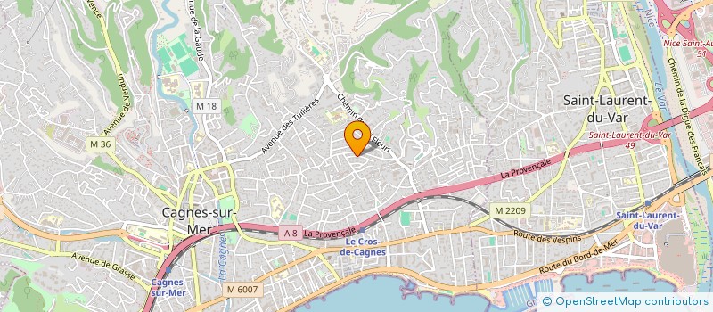 localisation de l'entreprise PLUS JAMAIS SEUL à CAGNES-SUR-MER