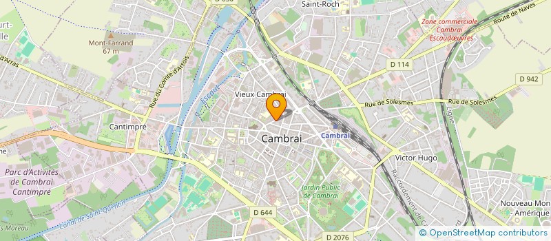 localisation de l'entreprise PLUS - ONE à CAMBRAI
