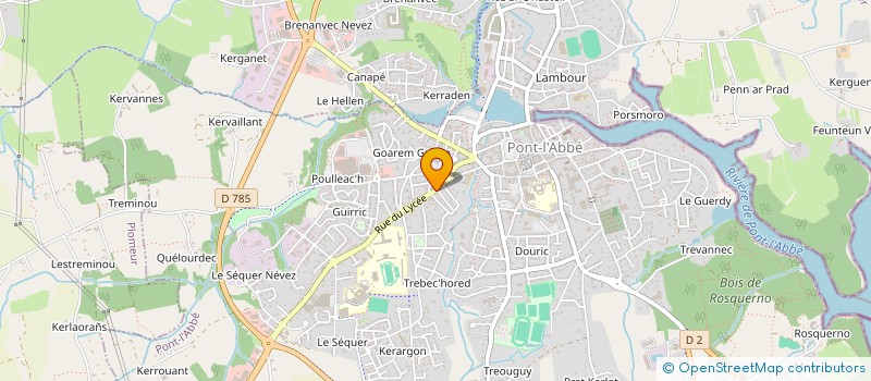 localisation de l'entreprise PLUS PERSONNE A LA RUE ! à PONT-L'ABBE
