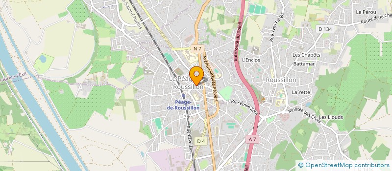 localisation de l'entreprise PLUS QU'UN VOYAGE  LE PEAGE-DE-ROUSSILLON