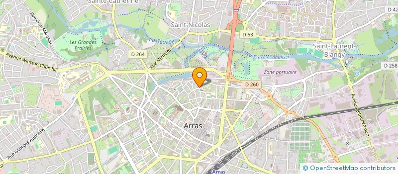 localisation de l'entreprise PLUS QUE DU BLEU à ARRAS