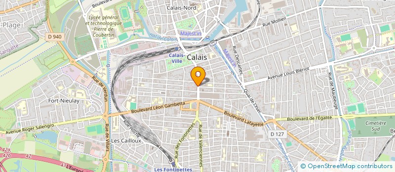 localisation de l'entreprise PLUS ULTRA  CALAIS