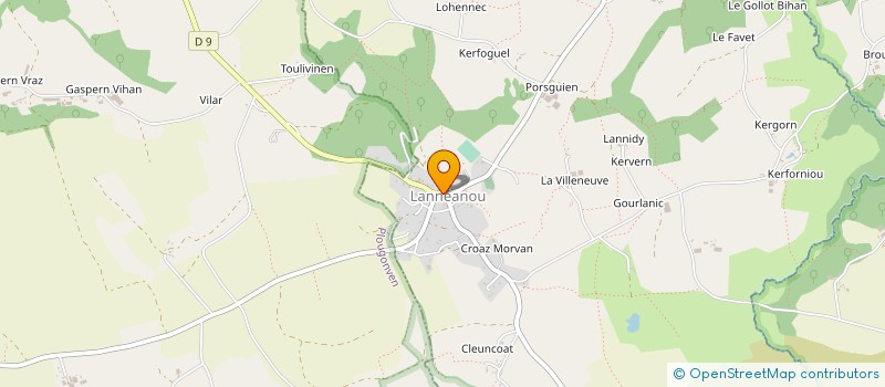 localisation de l'entreprise PLUS2PROD  LANNEANOU