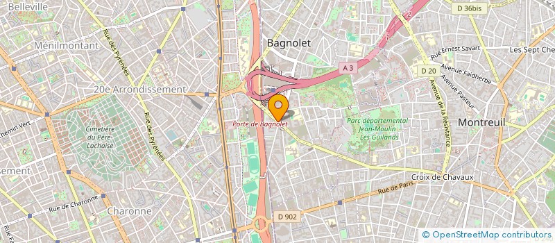 localisation de l'entreprise PLUS4 à BAGNOLET