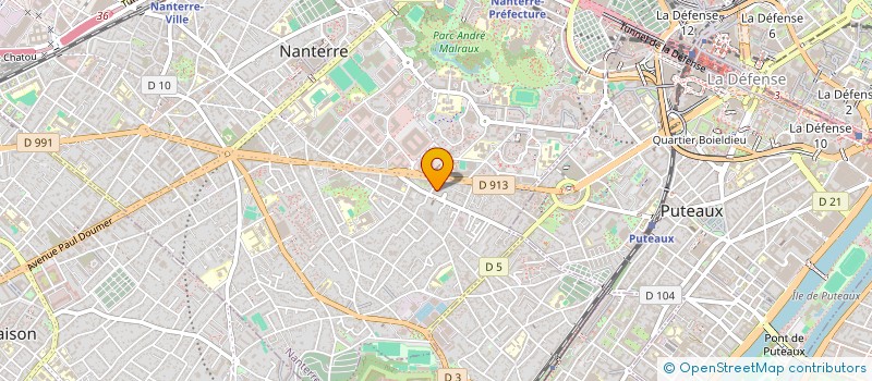 localisation de l'entreprise PLUSH à NANTERRE