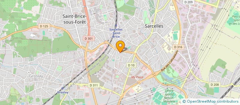 localisation de l'entreprise PLUTONIKS SEVEN  SARCELLES