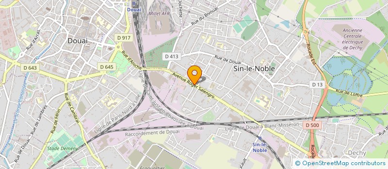 localisation de l'entreprise PLUTOT ET FILS à SIN-LE-NOBLE