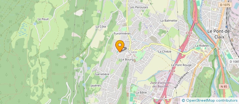 localisation de l'entreprise PLUVIAN à CLAIX