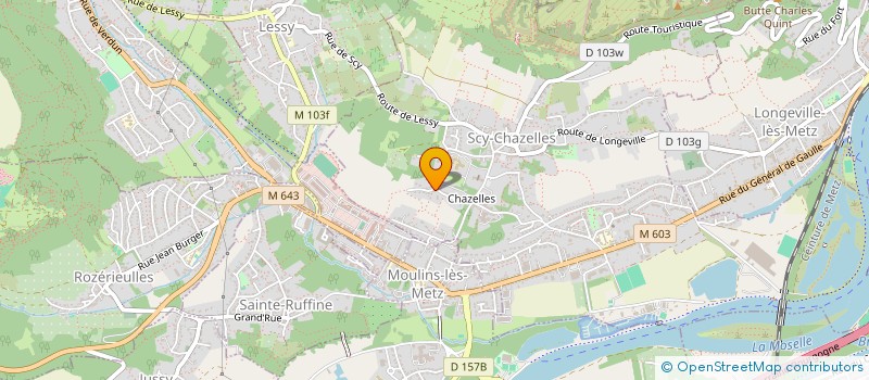 localisation de l'entreprise PLV  SCY-CHAZELLES