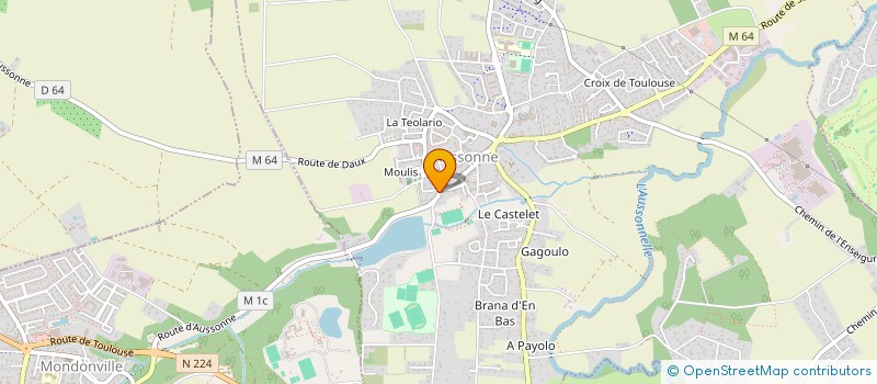 localisation de l'entreprise PLV  AUSSONNE