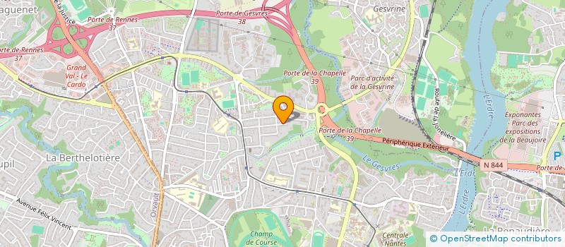 localisation de l'entreprise PLV à NANTES