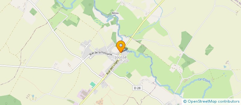localisation de l'entreprise PLV à JOUSSE