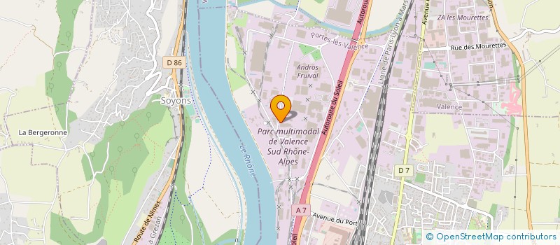localisation de l'entreprise PLV CONCEPTS à PORTES-LES-VALENCE