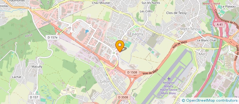 localisation de l'entreprise PLV SPORT26 à EPAGNY METZ-TESSY
