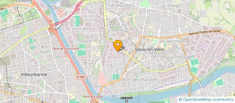 localisation de l'entreprise PLV XXL à VAULX-EN-VELIN