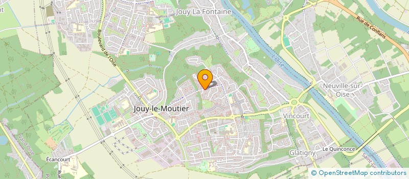 localisation de l'entreprise PLYSMAT AUTO à JOUY-LE-MOUTIER