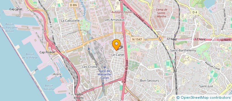 localisation de l'entreprise PM 13  MARSEILLE